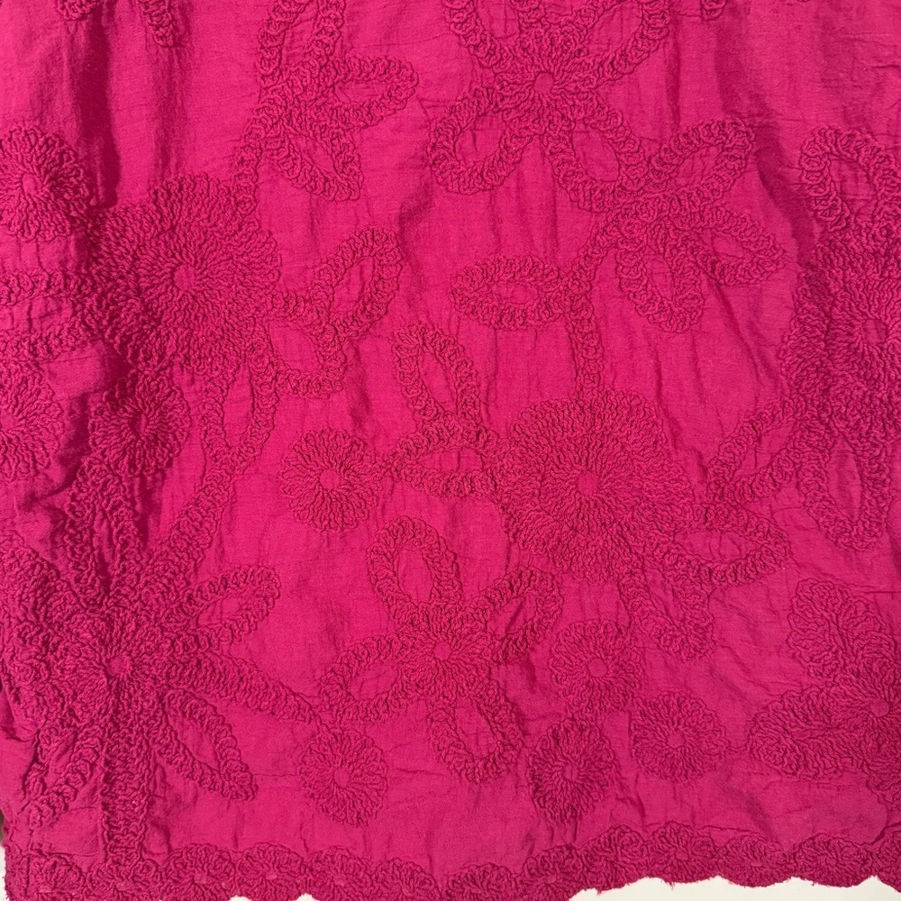 Anthropologie Solitaire Floral Embroidered Boxy Blouse size Small - Picture 3 of 5